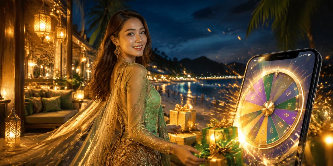 Pemain menikmati pengalaman Roulette Hari Raya yang meriah di Langkawi bersama rakan